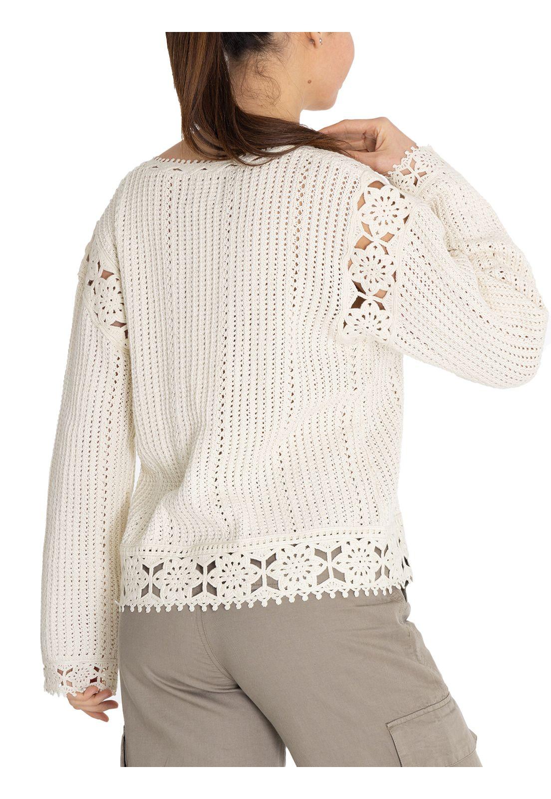 Chaleco Algodón Orgánico Beige Lia Mujer -6