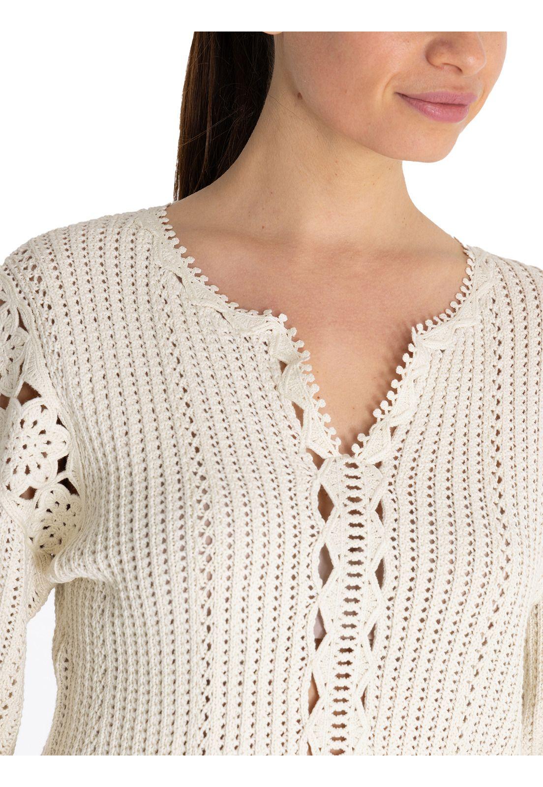 Chaleco Algodón Orgánico Beige Lia Mujer -7