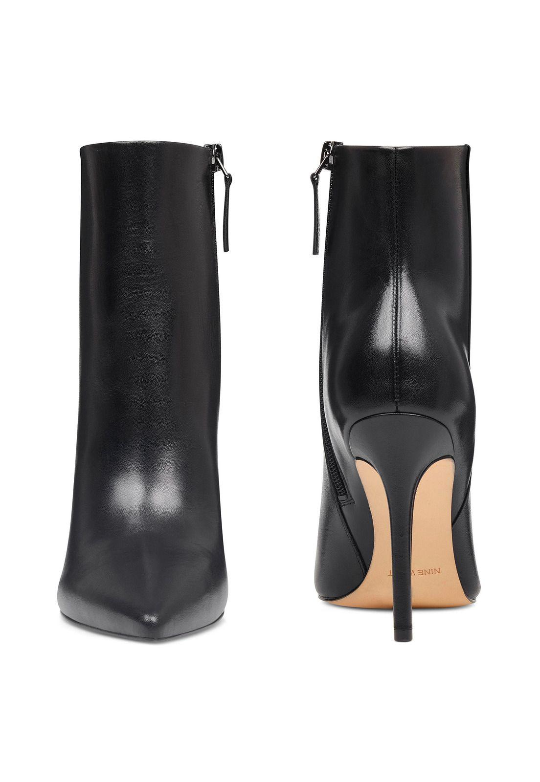 Botín Cuero Trendluver Negro Mujer-4