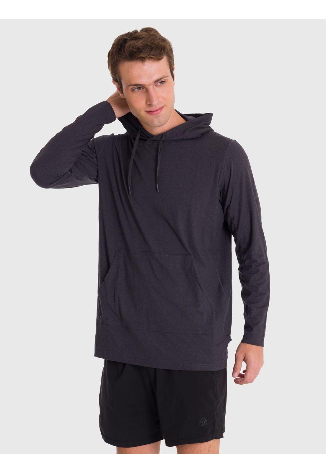 Polerón Hombre Hoodie Base Layer Negro-3