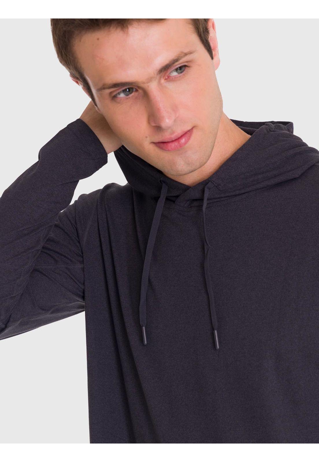 Polerón Hombre Hoodie Base Layer Negro-5