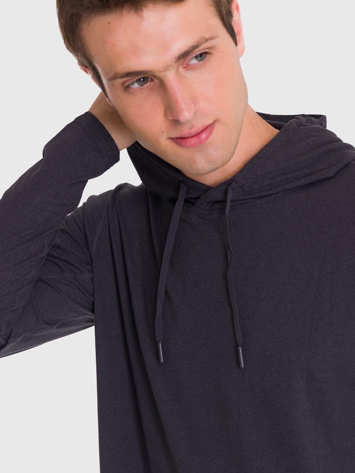 Polerón Hombre Hoodie Base Layer Negro-5