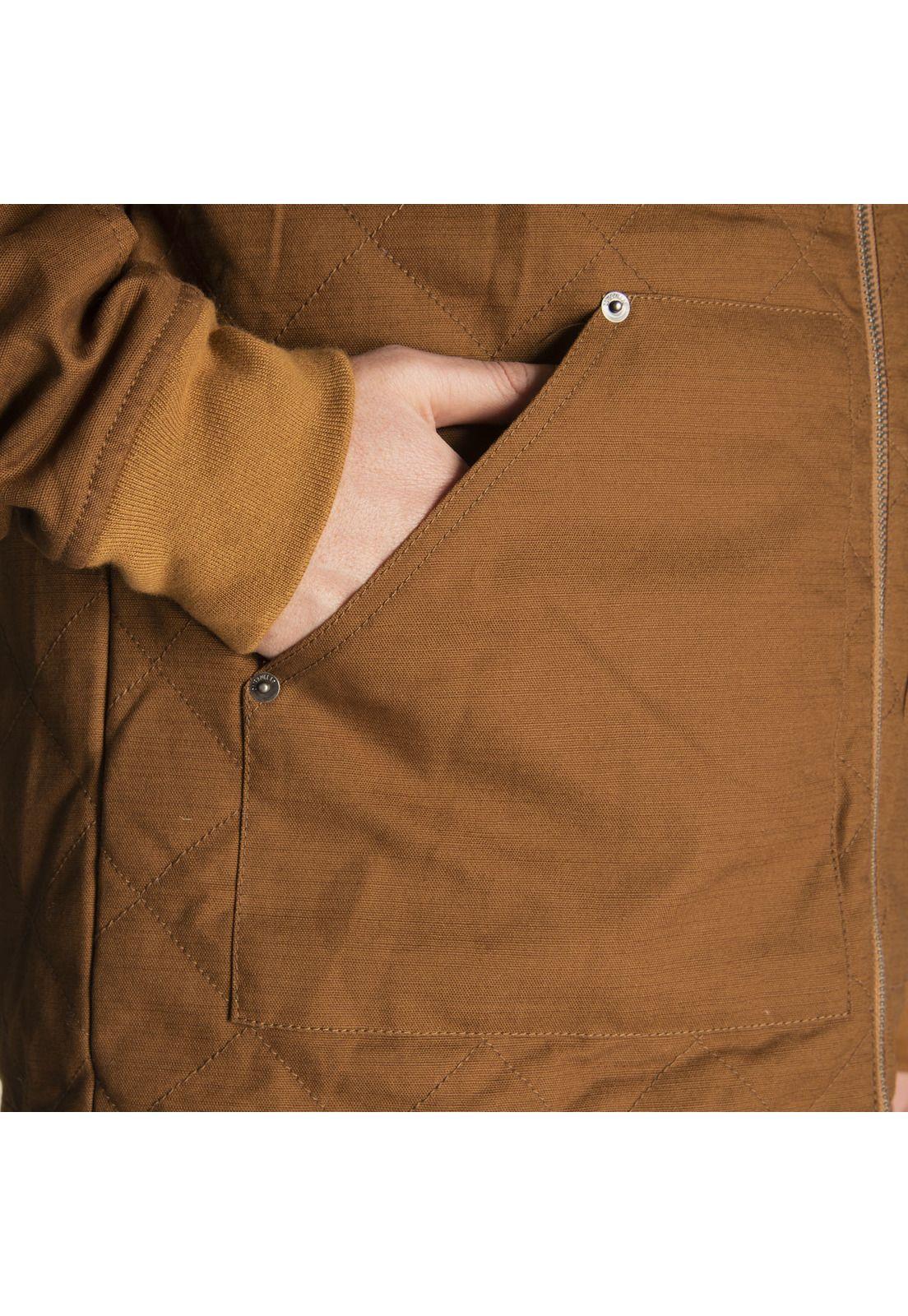 Chaqueta Hombre Fdtn Quilted Bomber Café-5