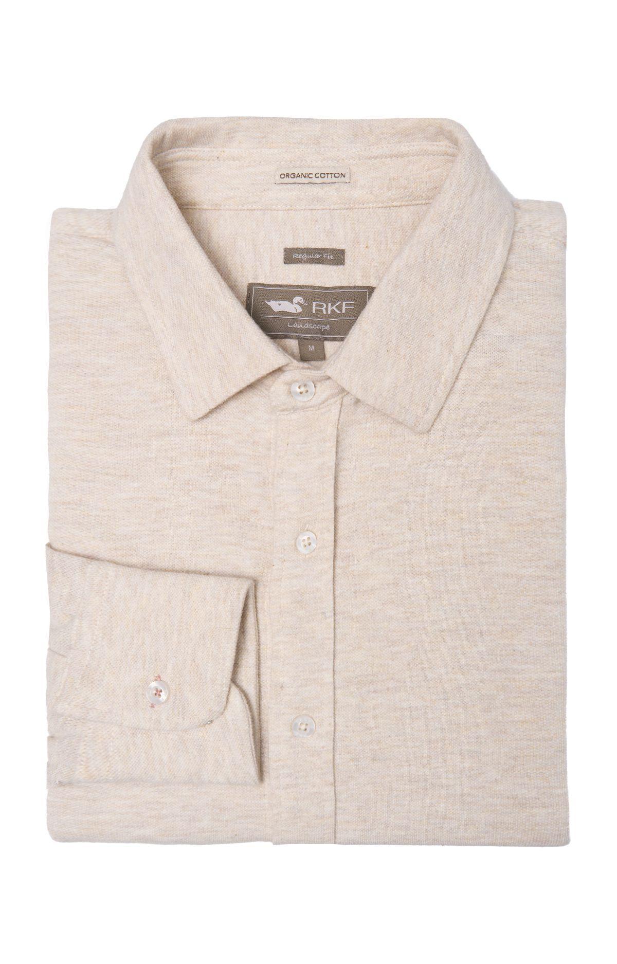 Polera M/L Hombre Piquelong Verde Claro-3