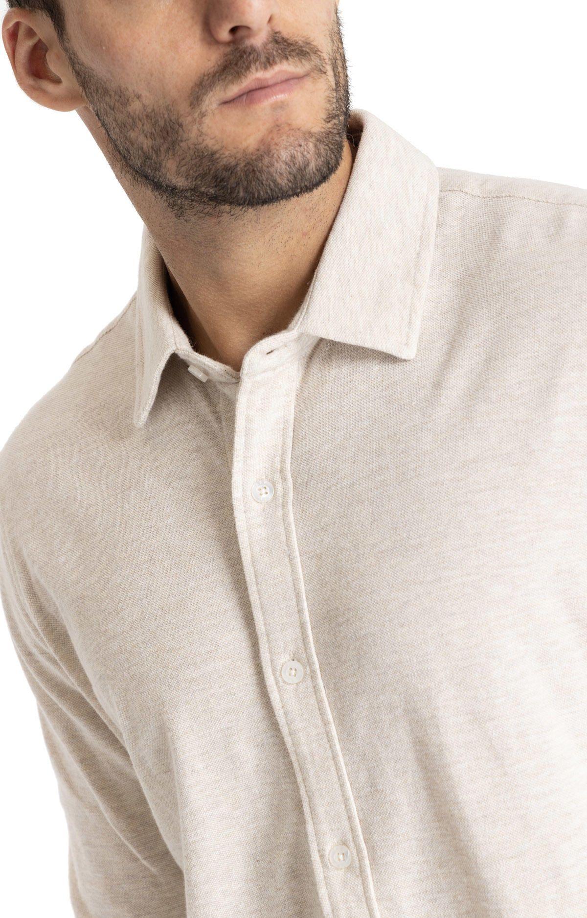 Polera M/L Hombre Piquelong Verde Claro-6