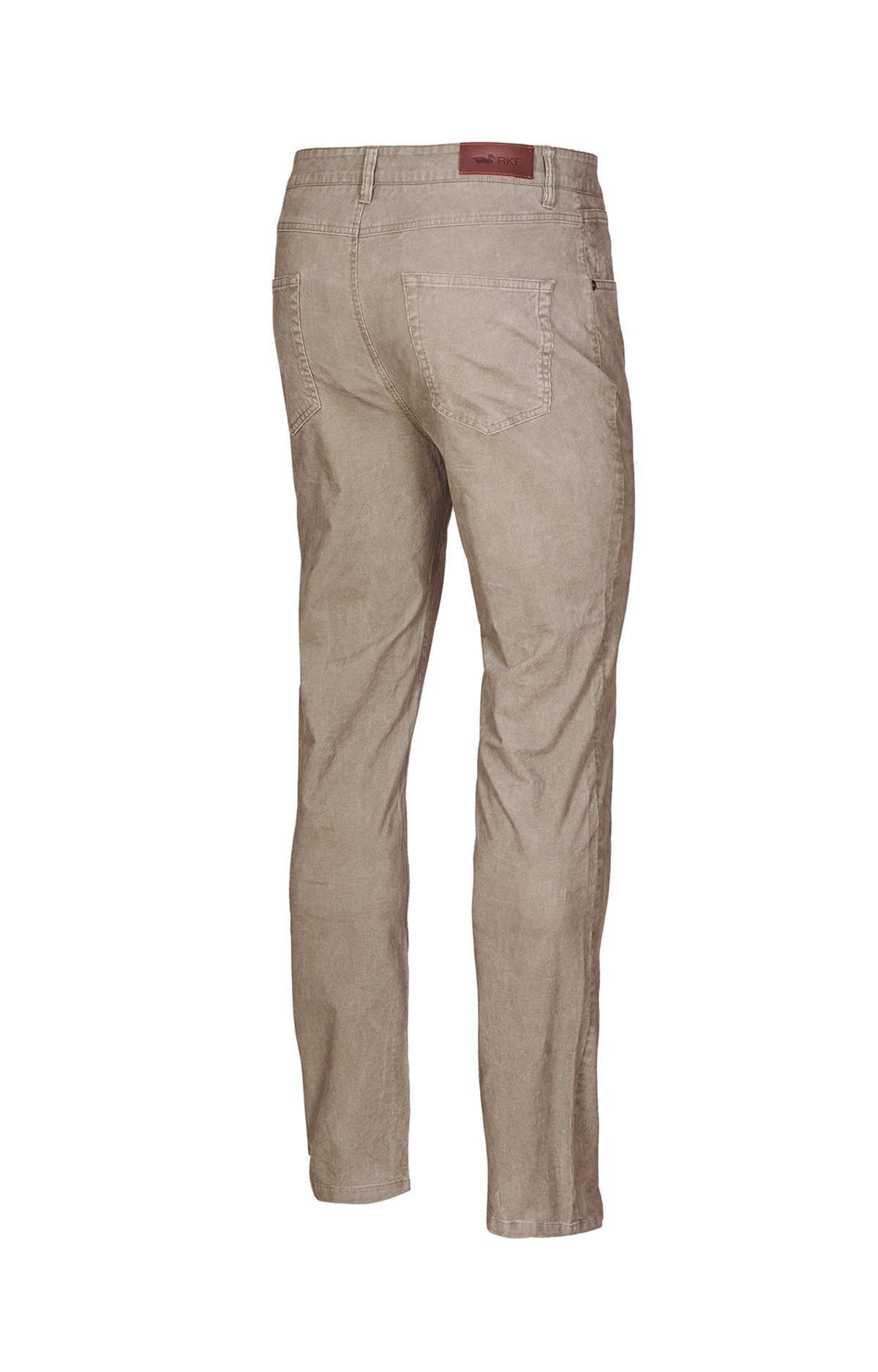 Pantalón Natural Flex Hombre Corduroy Beige-1