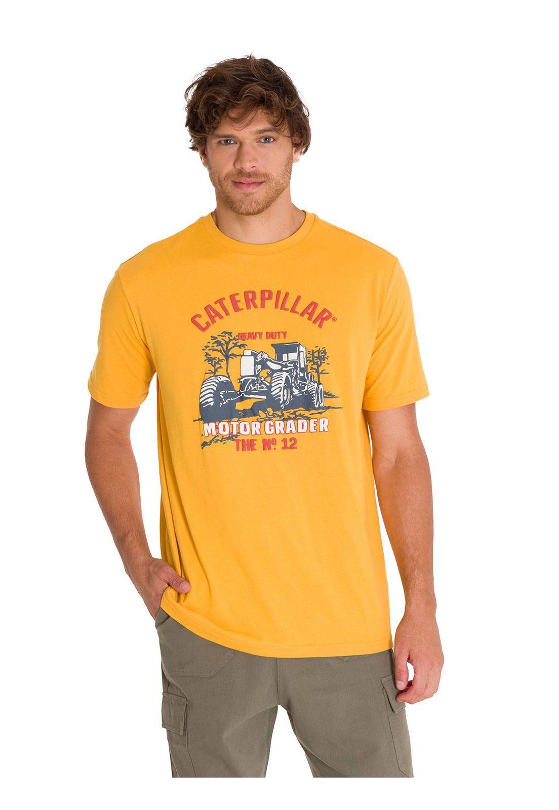 Polera Equipment Graphic 1 Hombre Amarilla-0