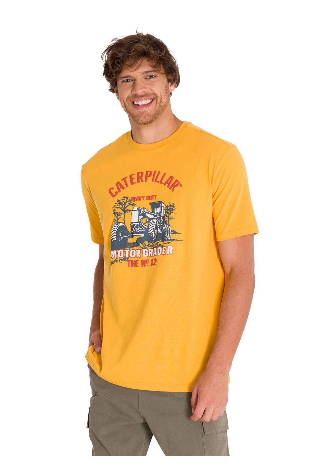 Polera Equipment Graphic 1 Hombre Amarilla-1