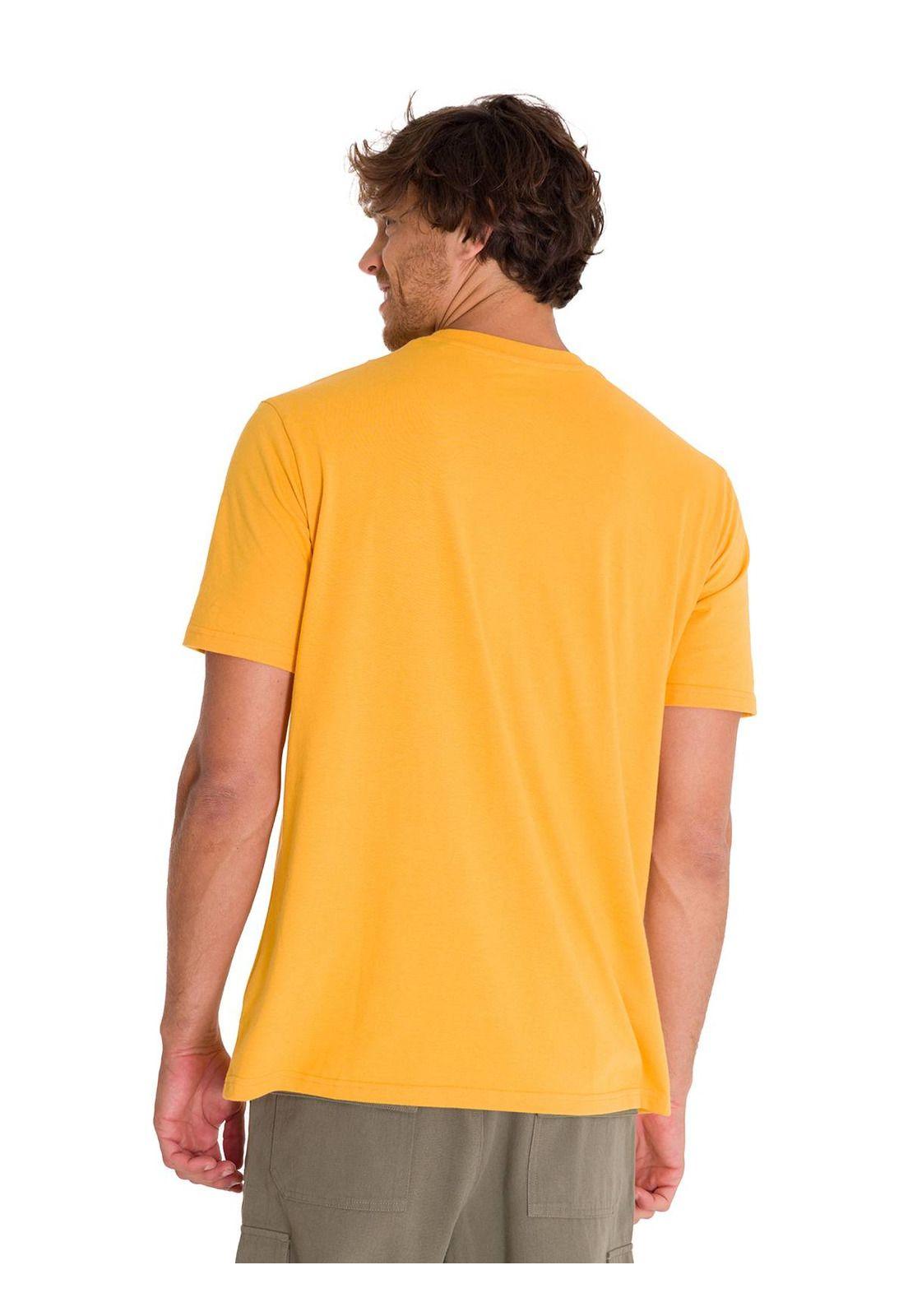 Polera Equipment Graphic 1 Hombre Amarilla-3