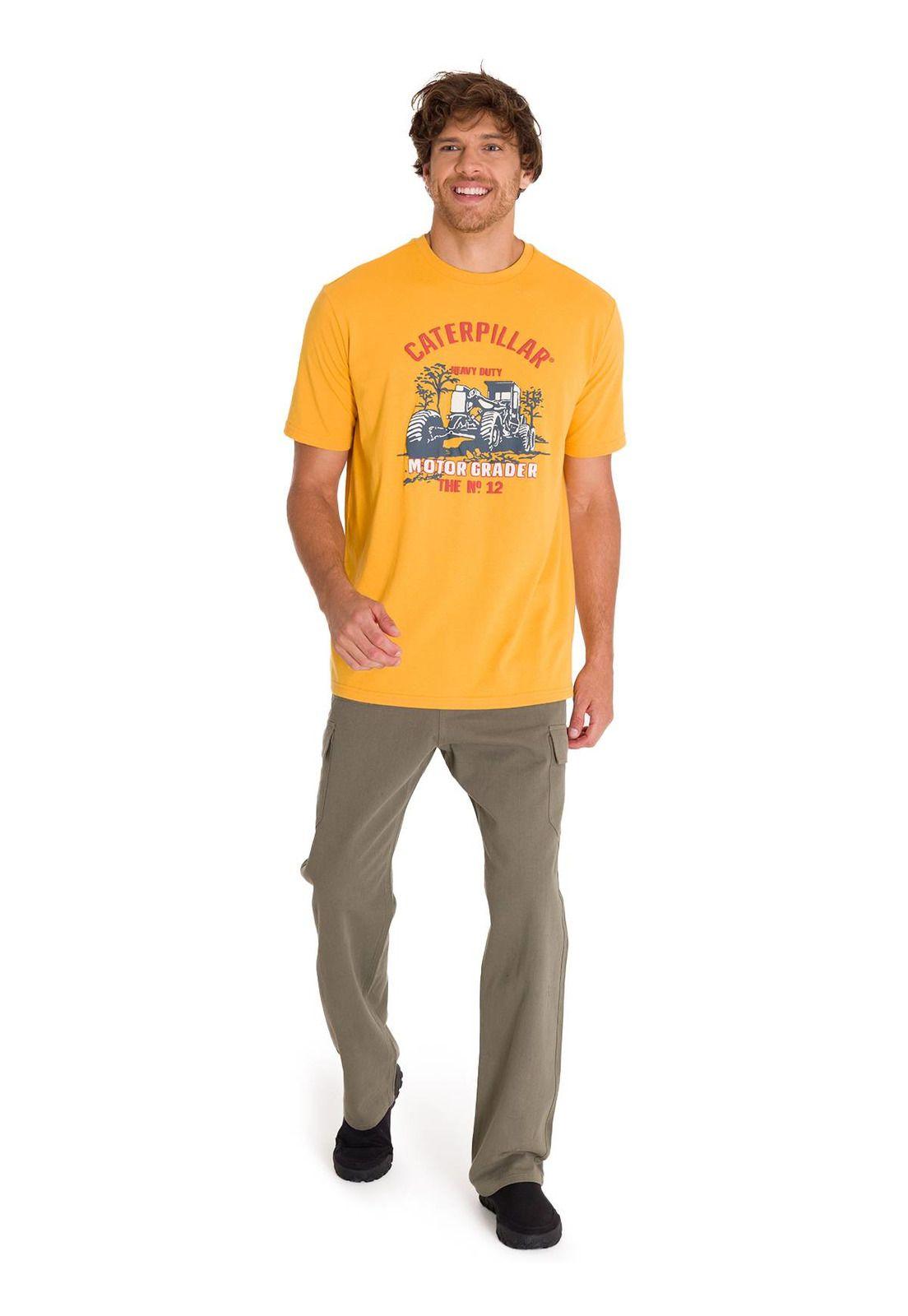 Polera Equipment Graphic 1 Hombre Amarilla-5