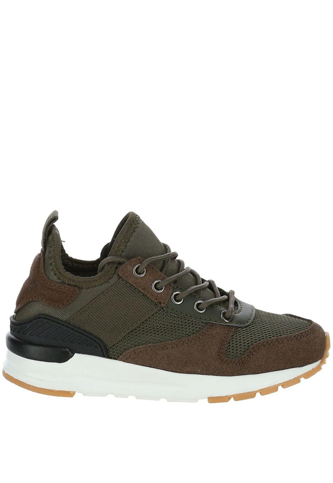 Zapatilla Poliéster Niño Presley-K Café-1