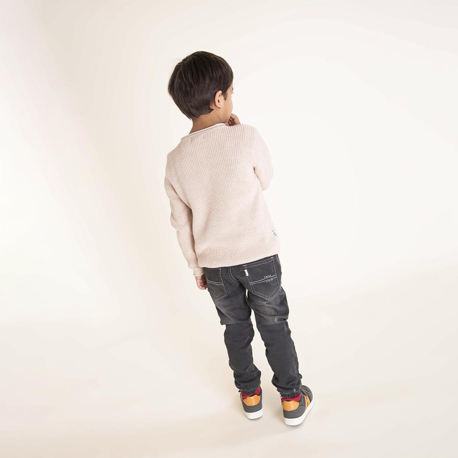 Jeans Niño Elastico Gris-1