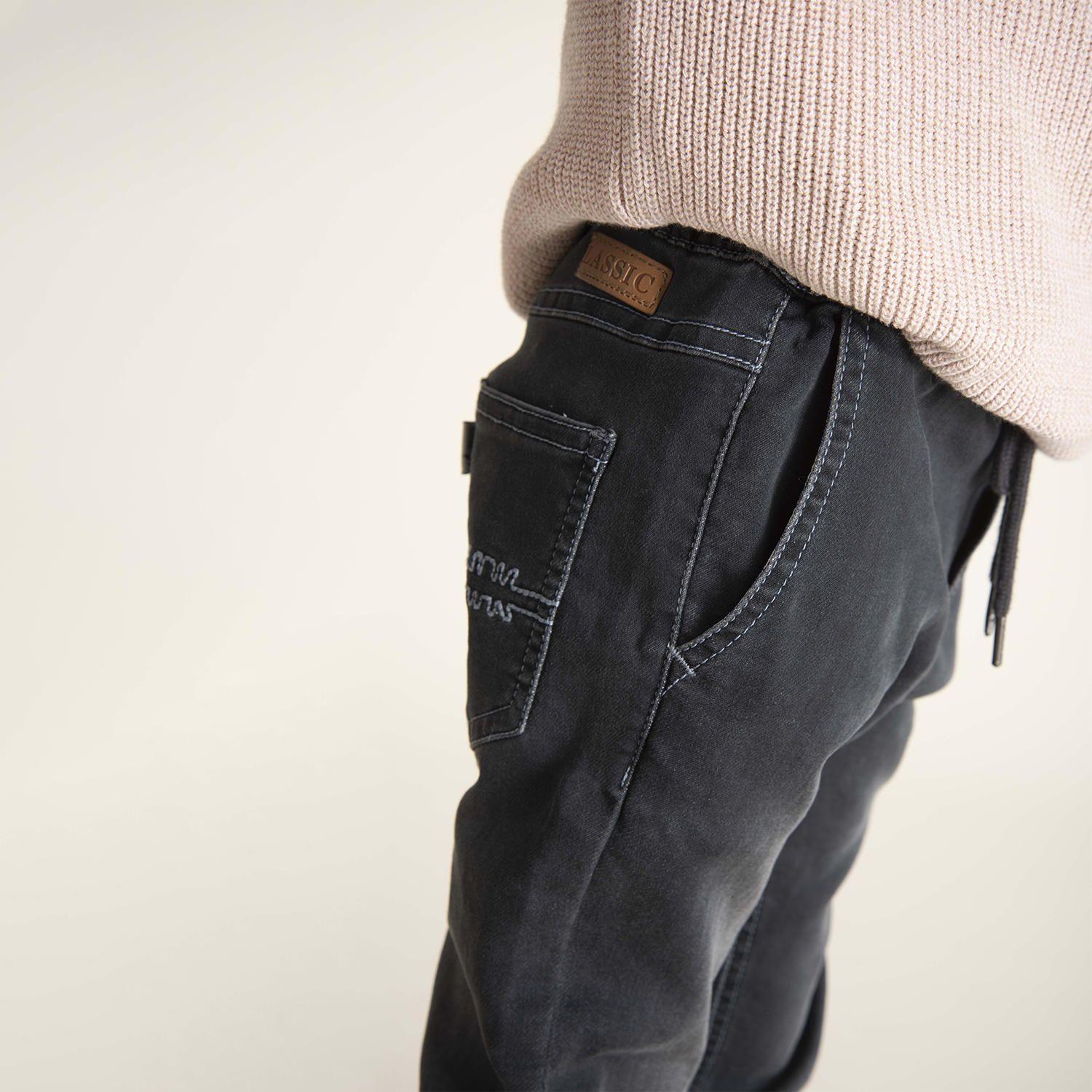 Jeans Niño Elastico Gris-2