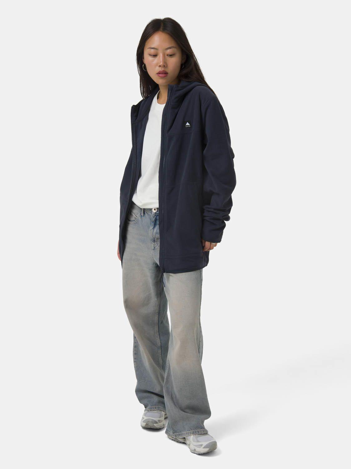 Polerón Unisex Full Zipper Hexagonal Azul -1