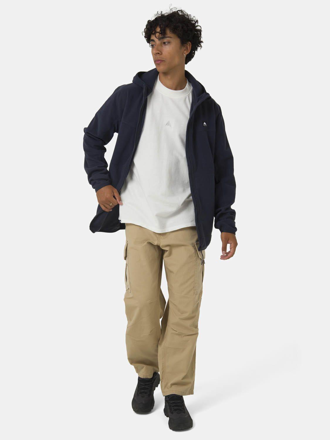 Polerón Unisex Full Zipper Hexagonal Azul -4