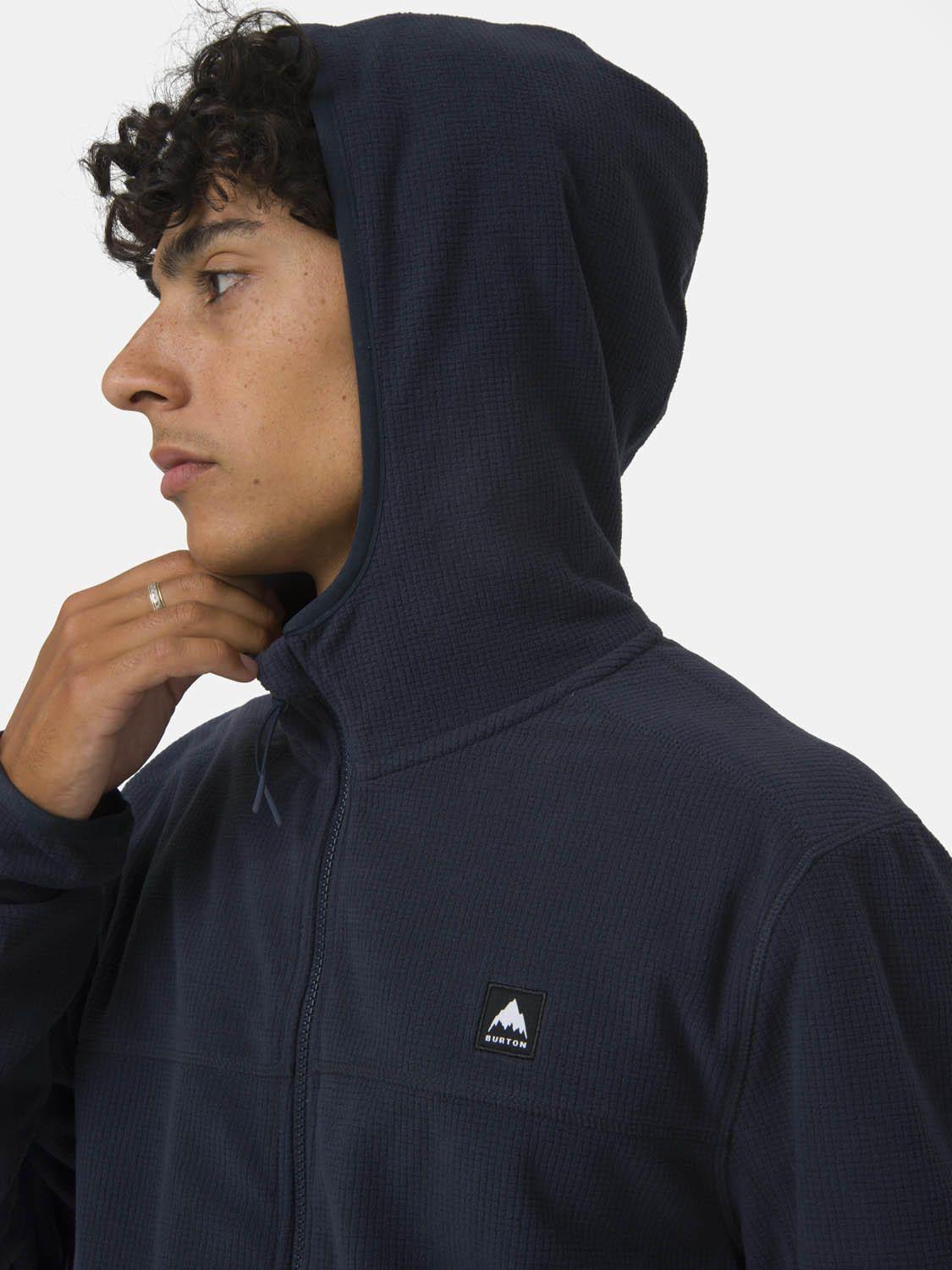 Polerón Unisex Full Zipper Hexagonal Azul -5