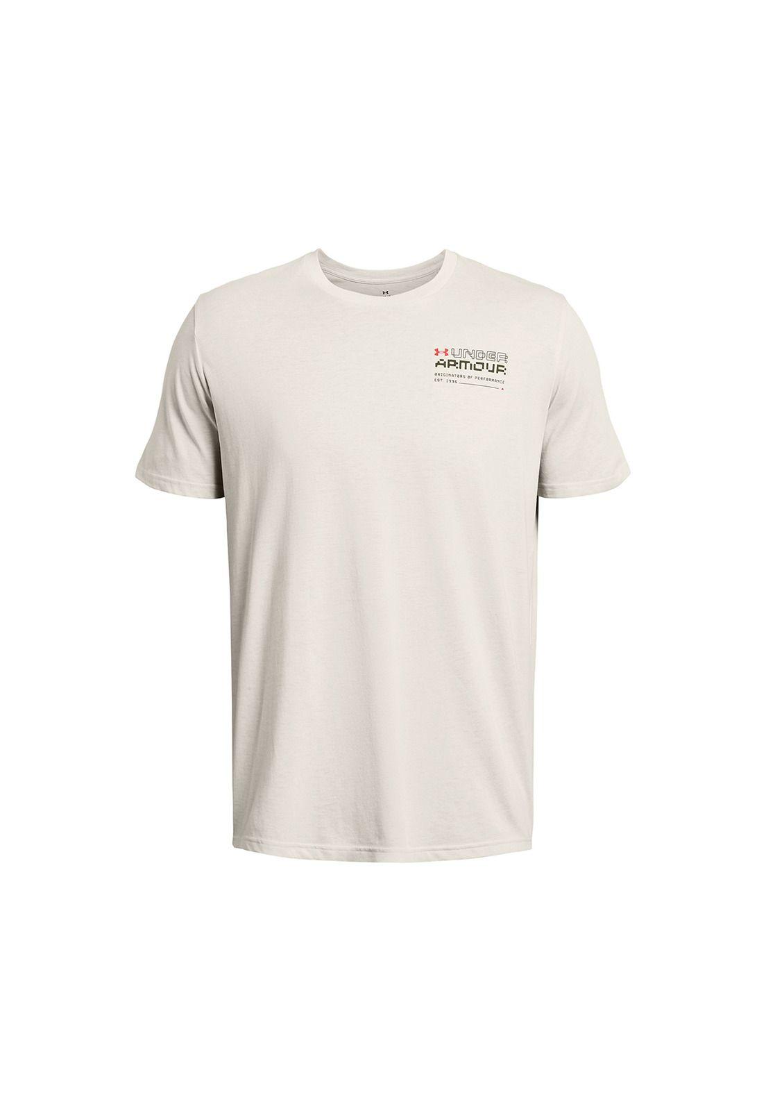 Polera UA Reaching Peak hombre Blanco-0