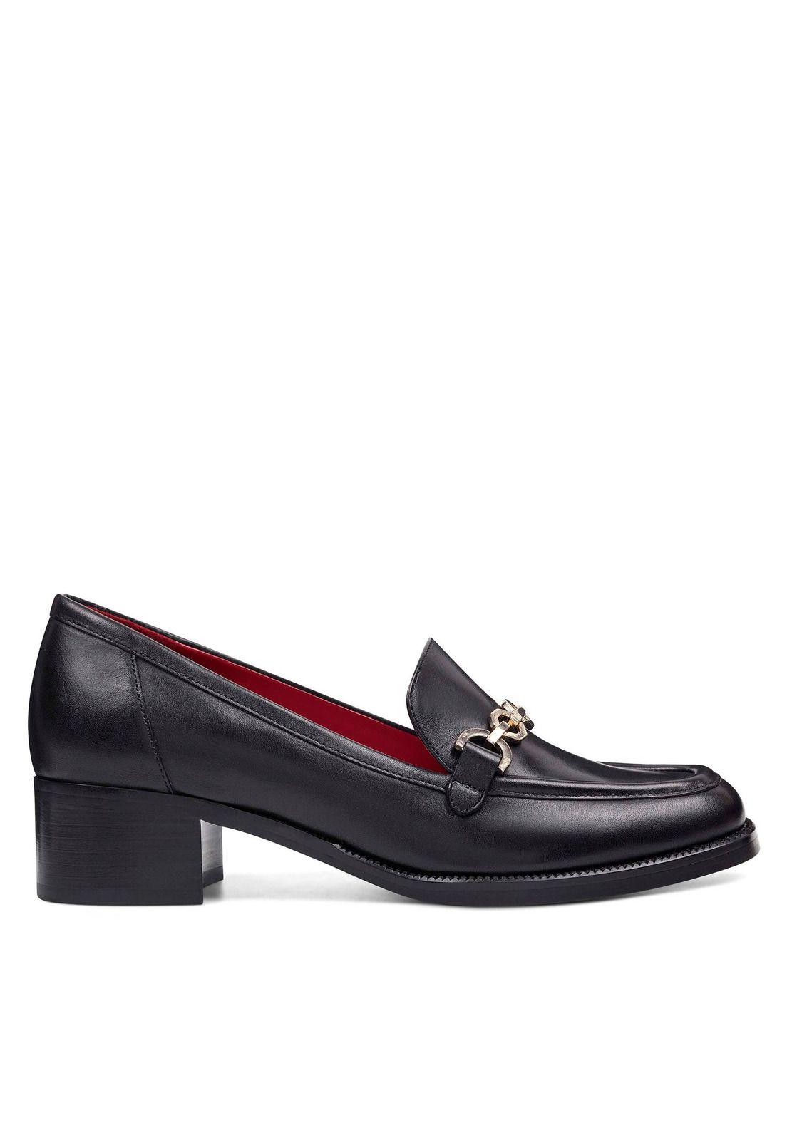 Mocasín Cuero Karlabella Negro Mujer-1