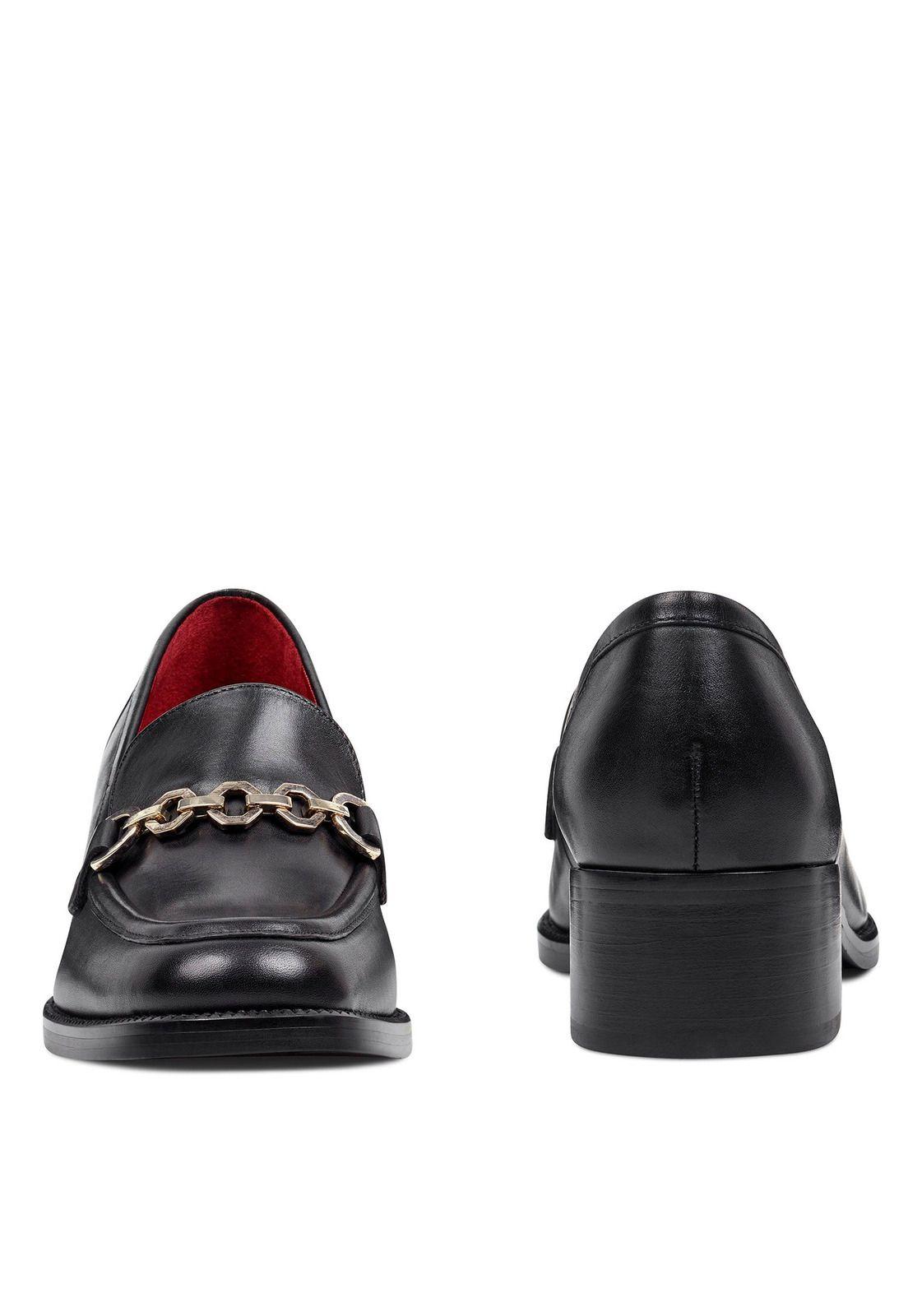 Mocasín Cuero Karlabella Negro Mujer-4