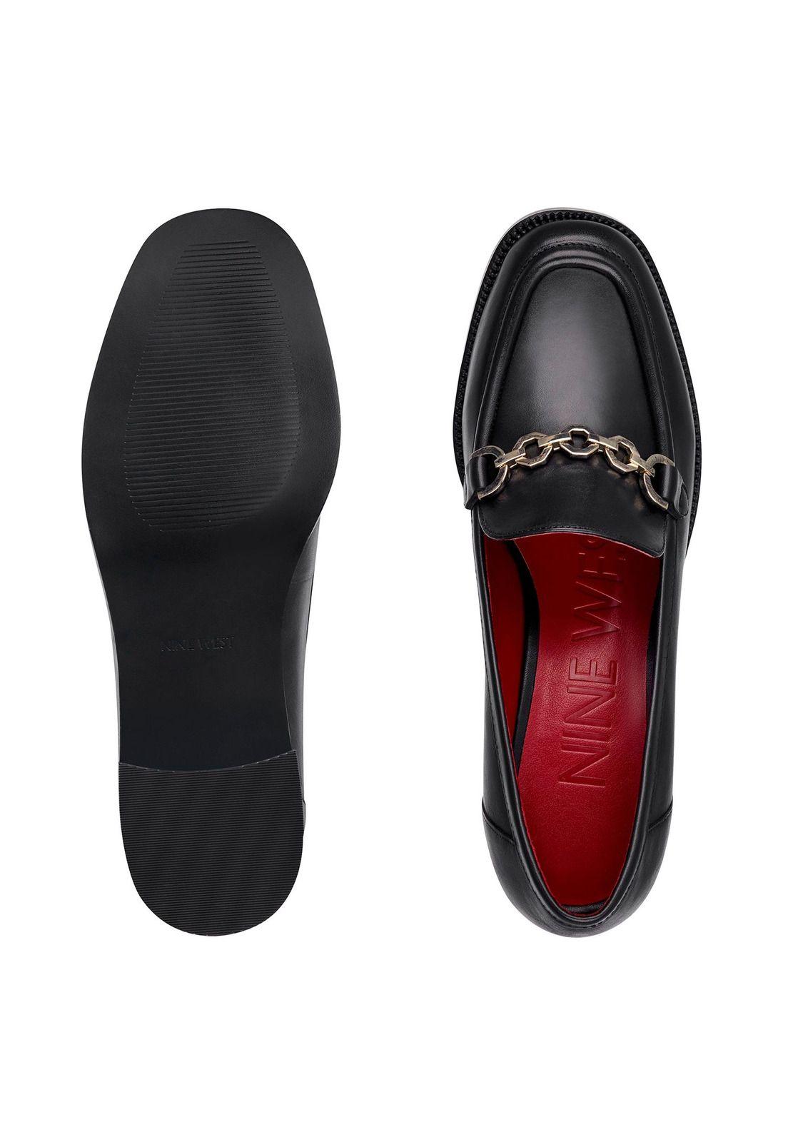 Mocasín Cuero Karlabella Negro Mujer-5