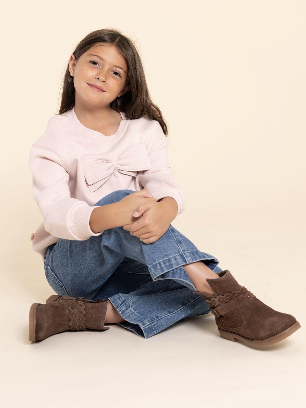 Botin Cuero Odessa Niña Café-3