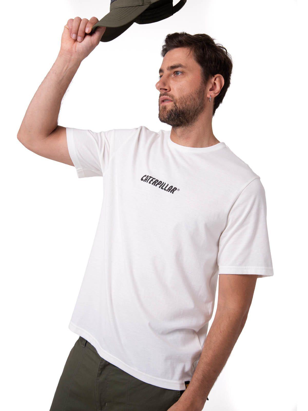 Polera Manga Corta Hombre Graphic Moto Blanco-0