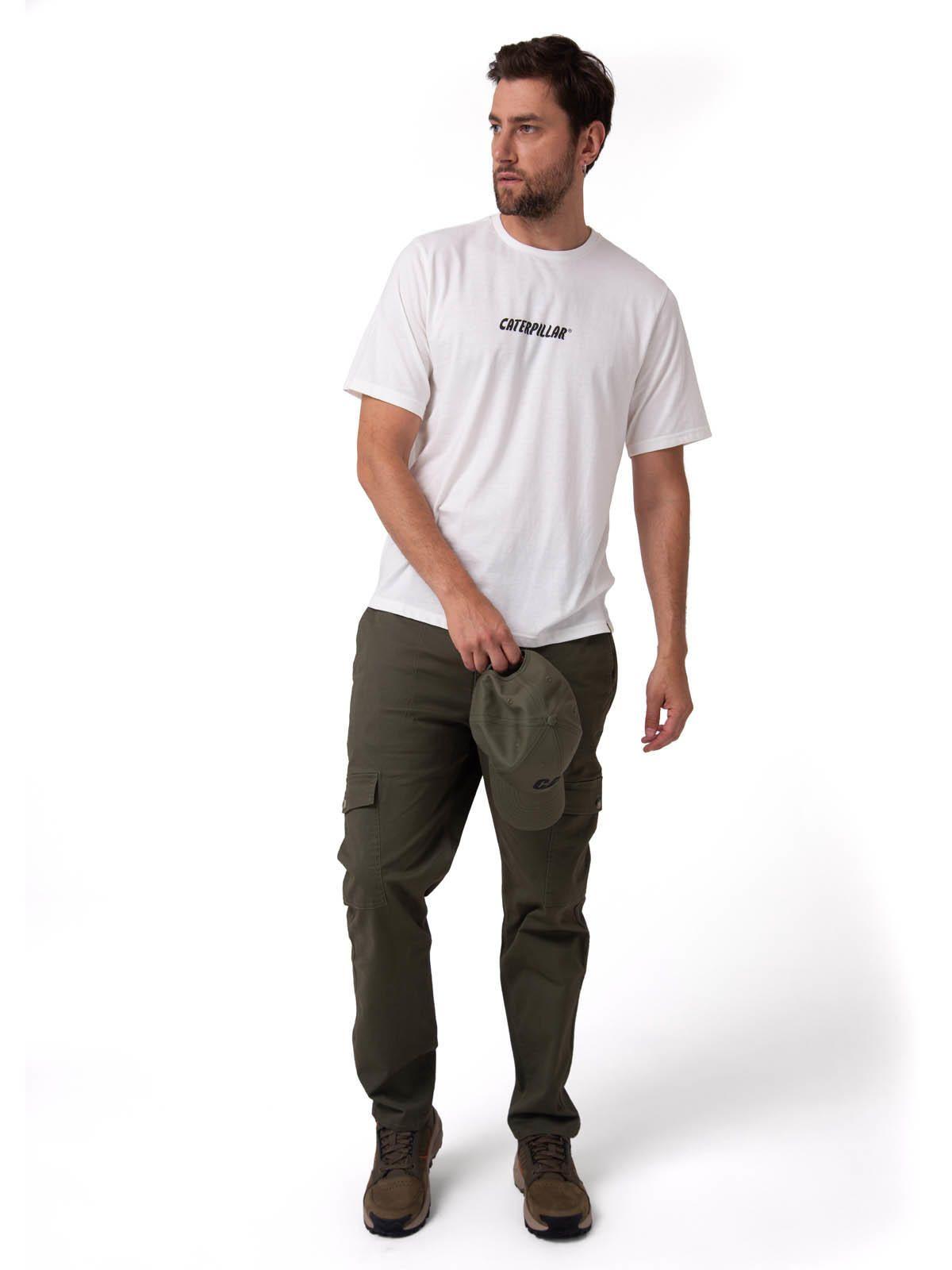 Polera Manga Corta Hombre Graphic Moto Blanco-4