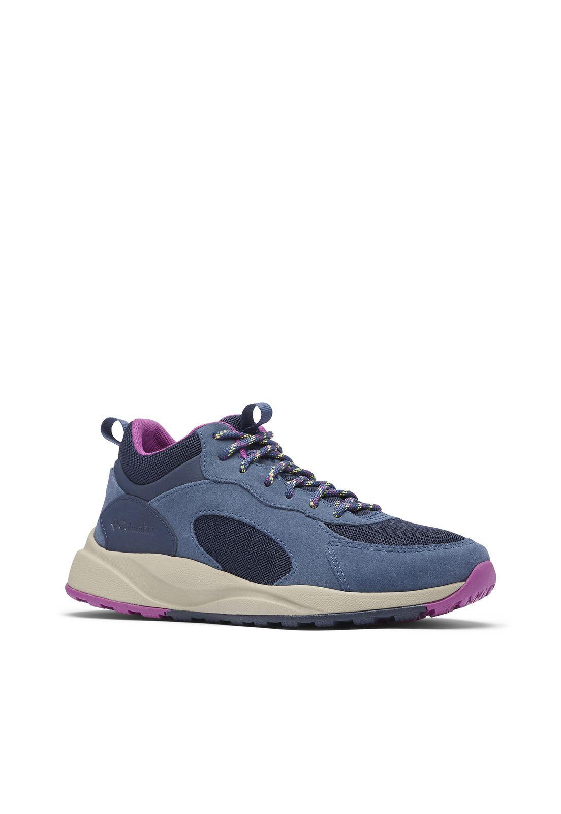 Zapatilla Cuero Mujer Pivot Mid Wp Azul-0