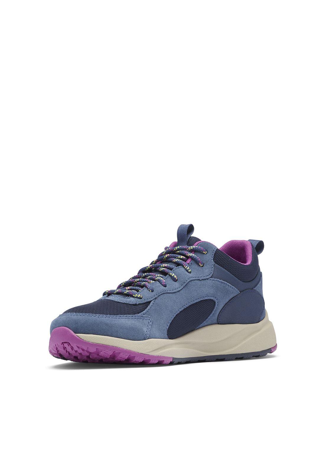Zapatilla Cuero Mujer Pivot Mid Wp Azul-2