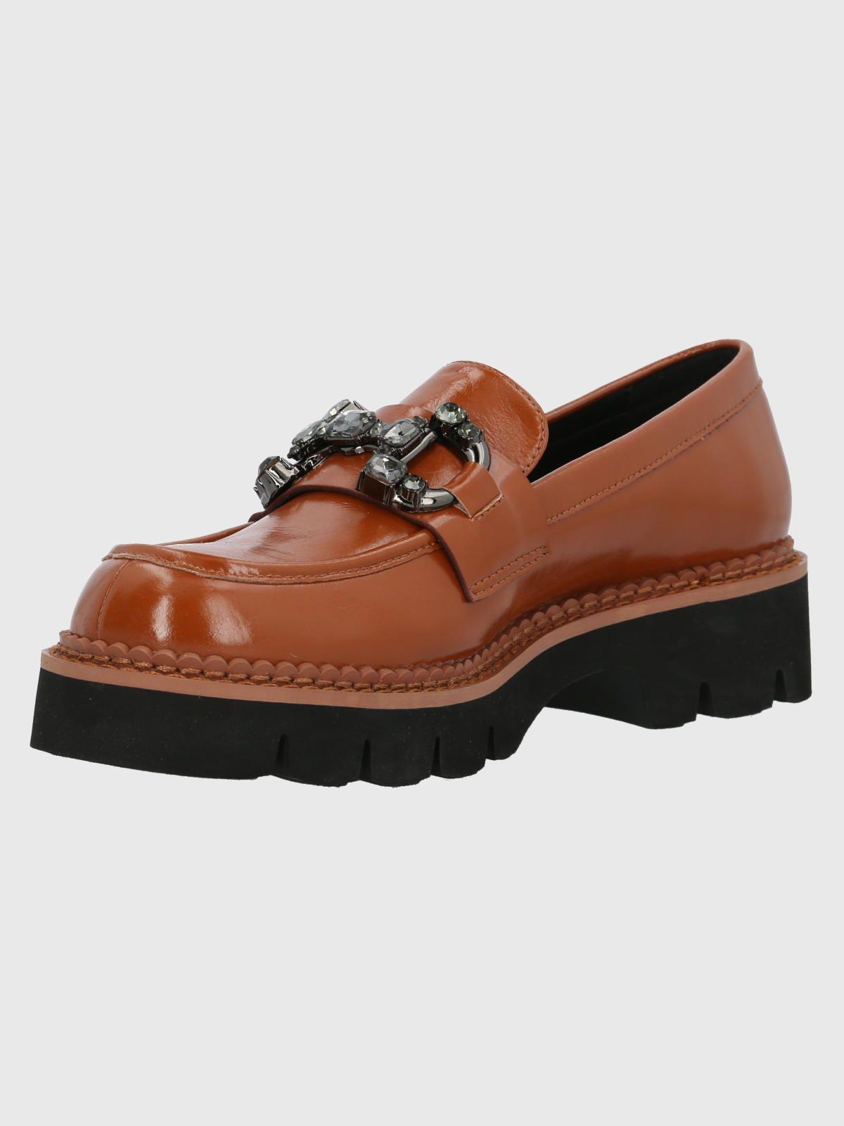 Mocasín Cuero Mujer Salone Camel-5