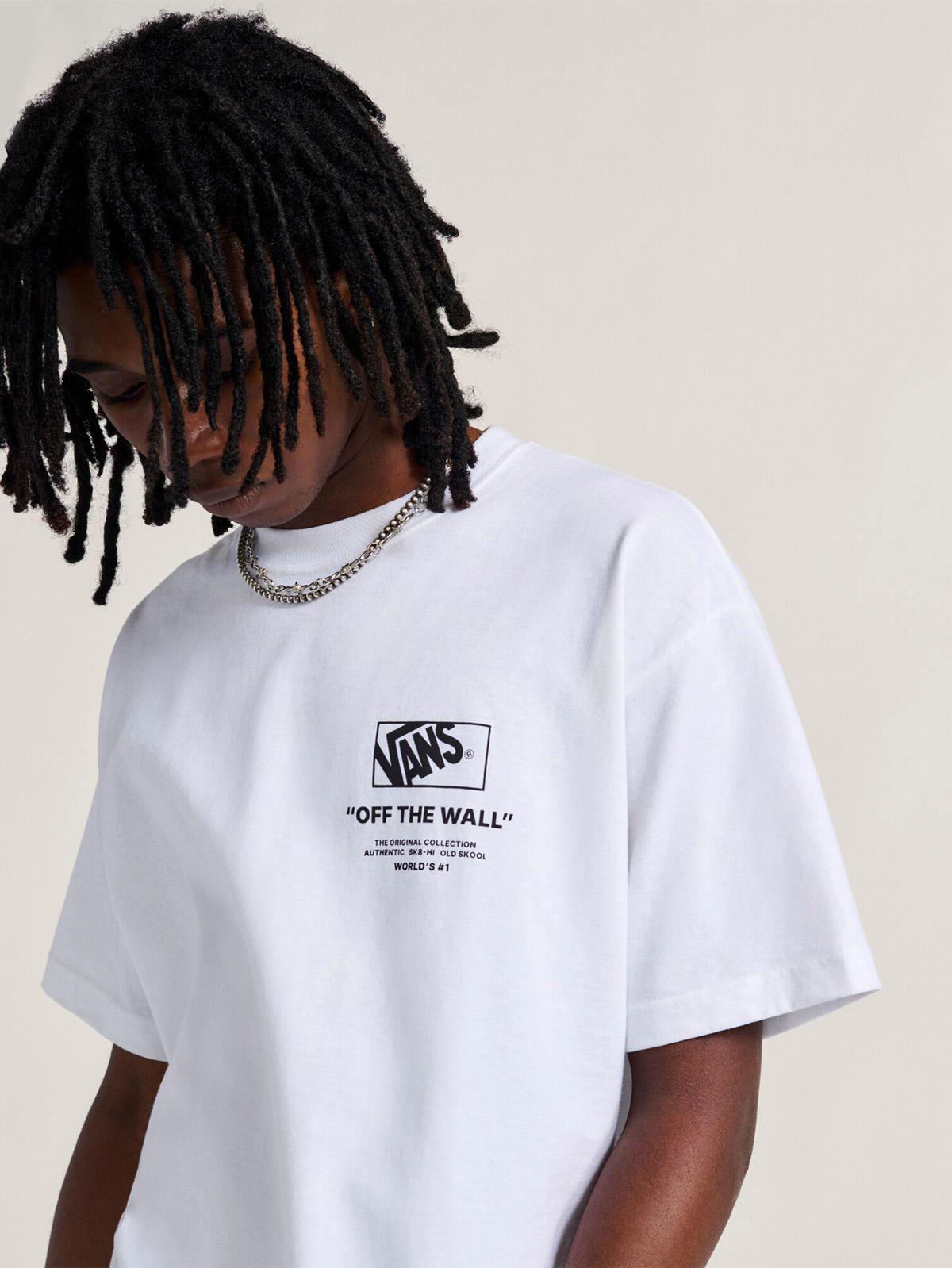 Polera M/C Hombre Stacked Hi Tee Blanco-0