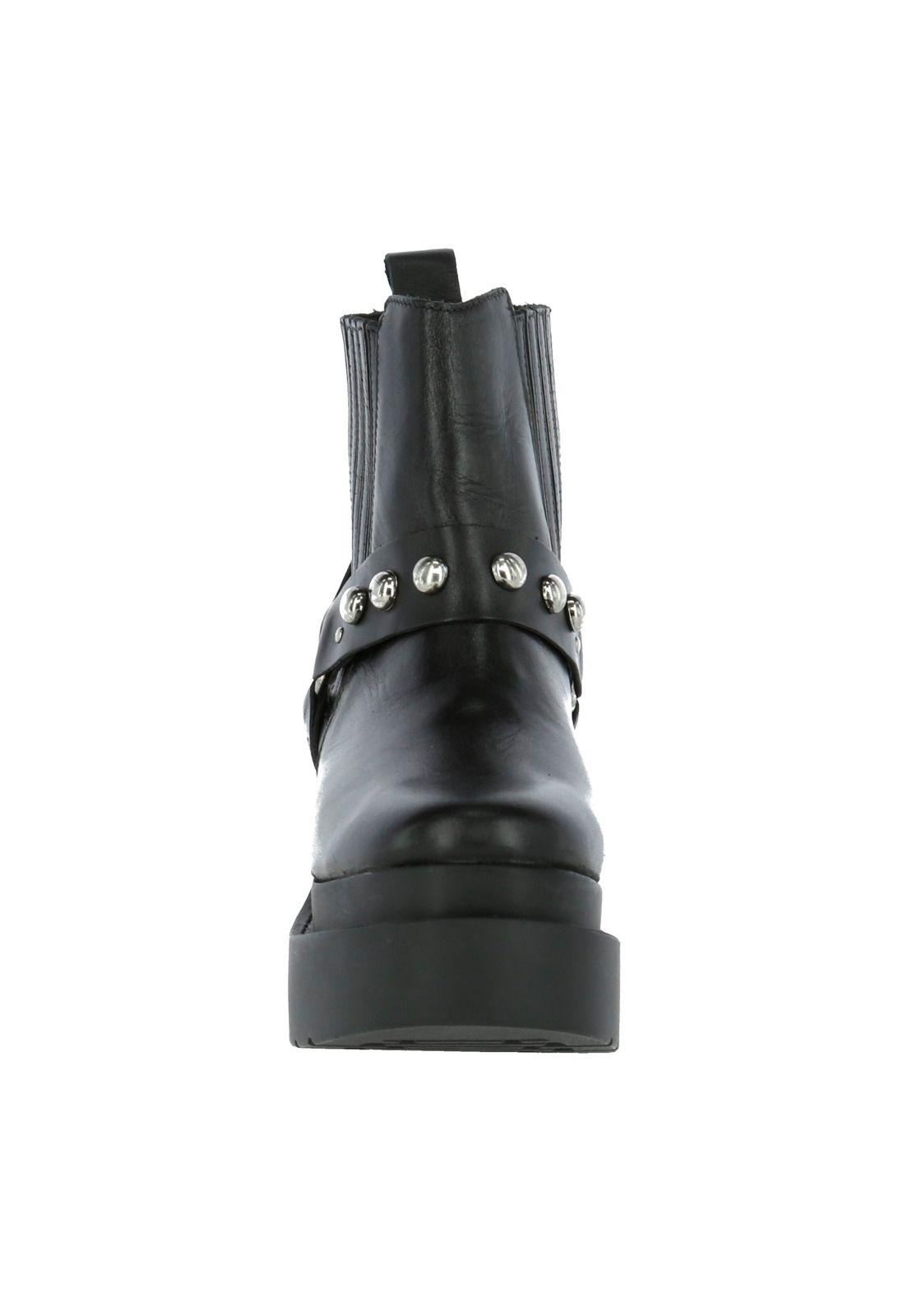 Botin Cuero Mujer Mikka Negro-4