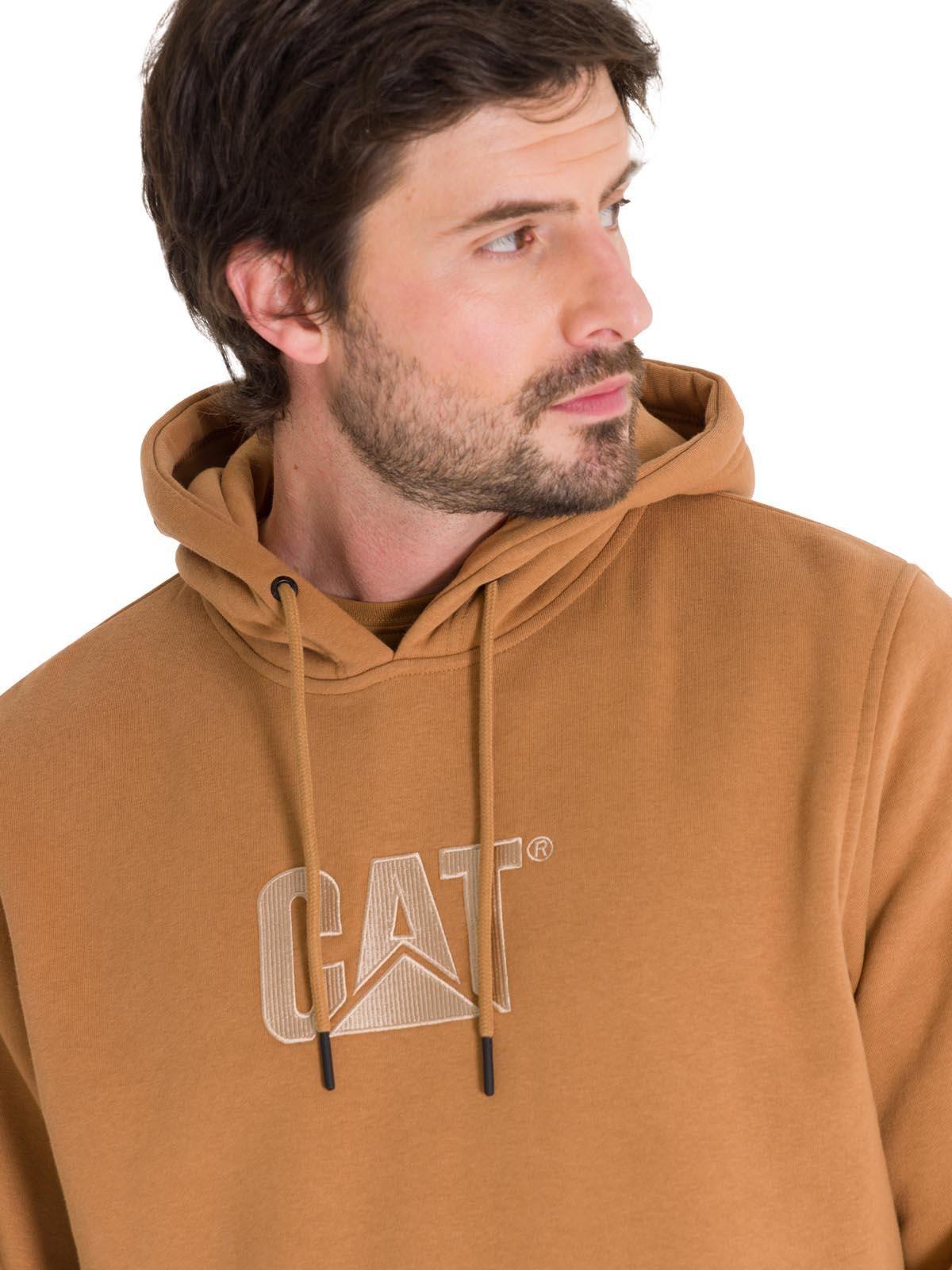 Polerón Fleece Logo Hombre Café Claro-4