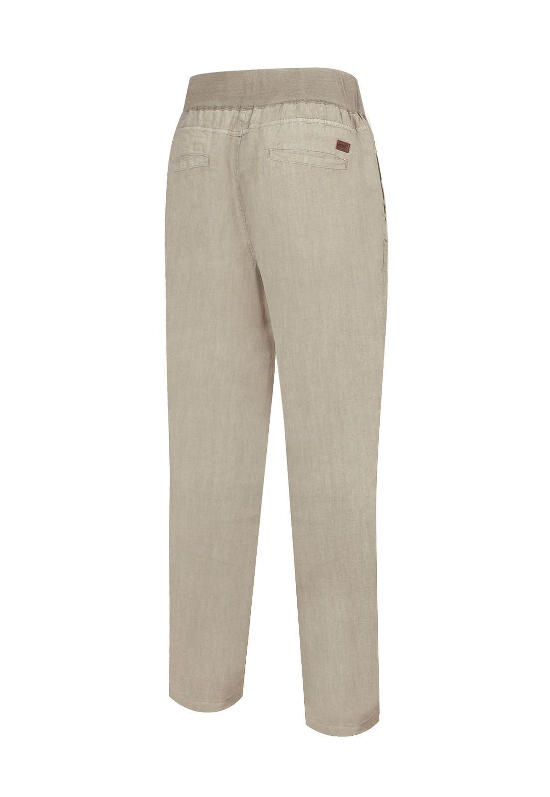 Pantalón Lino Orgánico Café Lisboa Hombre -1