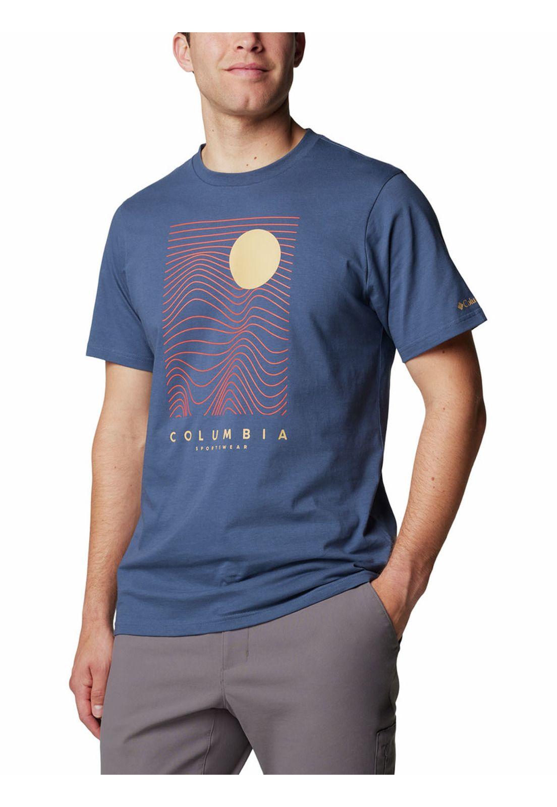 Polera Hombre Csc Seasonal Logo Azul-4