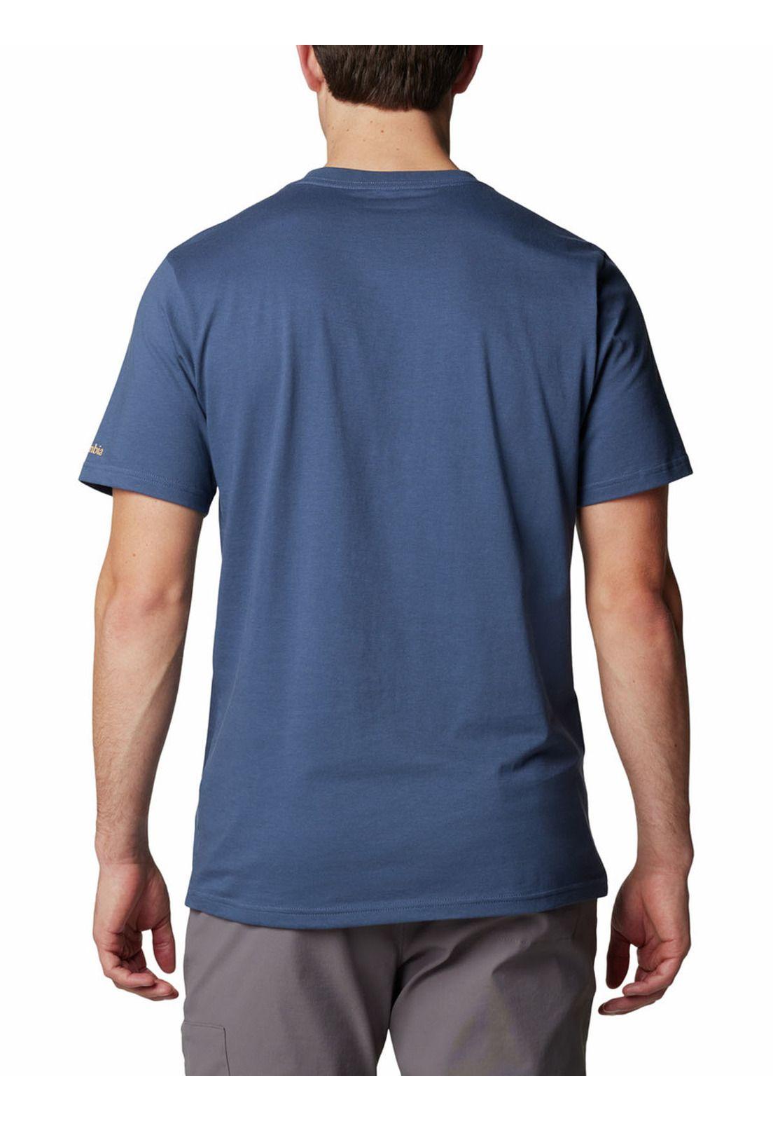 Polera Hombre Csc Seasonal Logo Azul-5