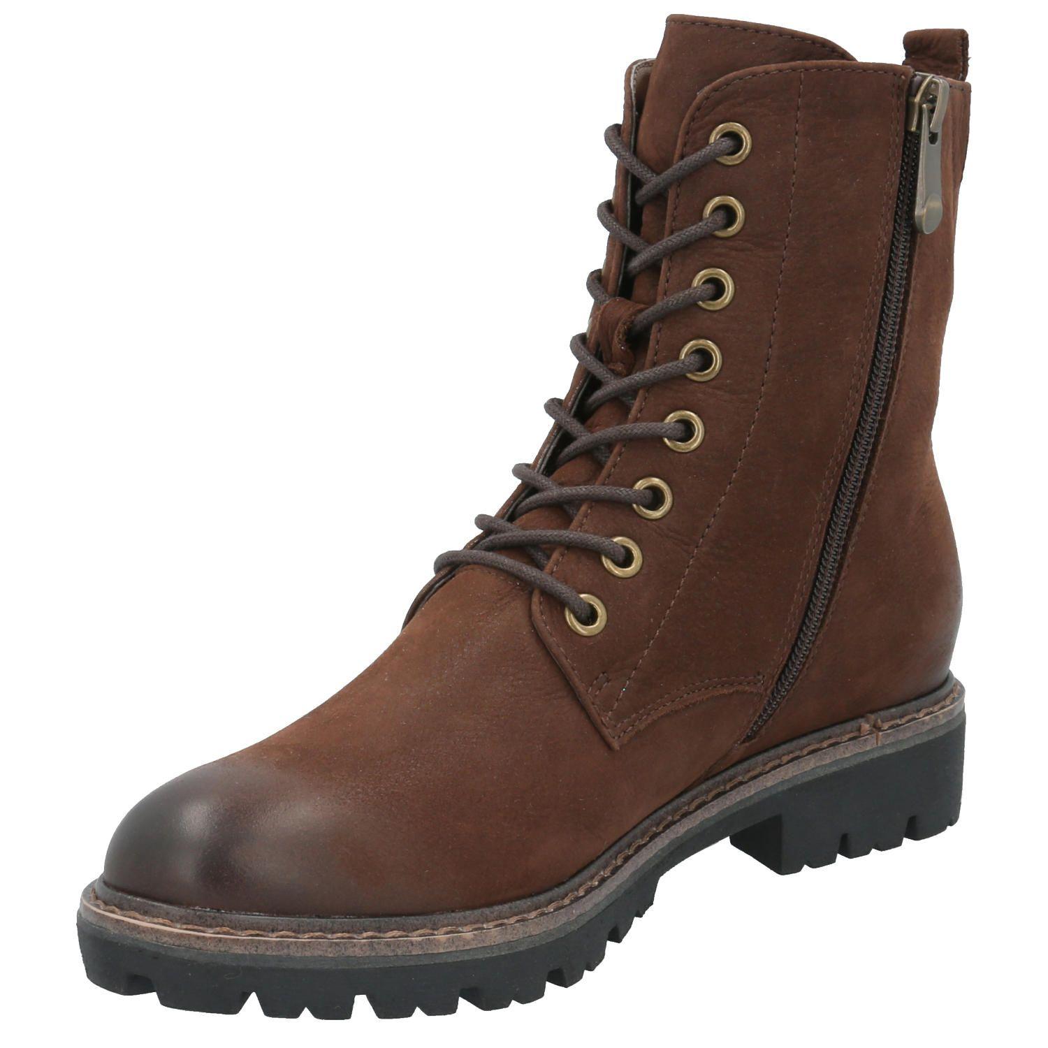 Botín Cuero Mujer Acadia Café Oscuro-3