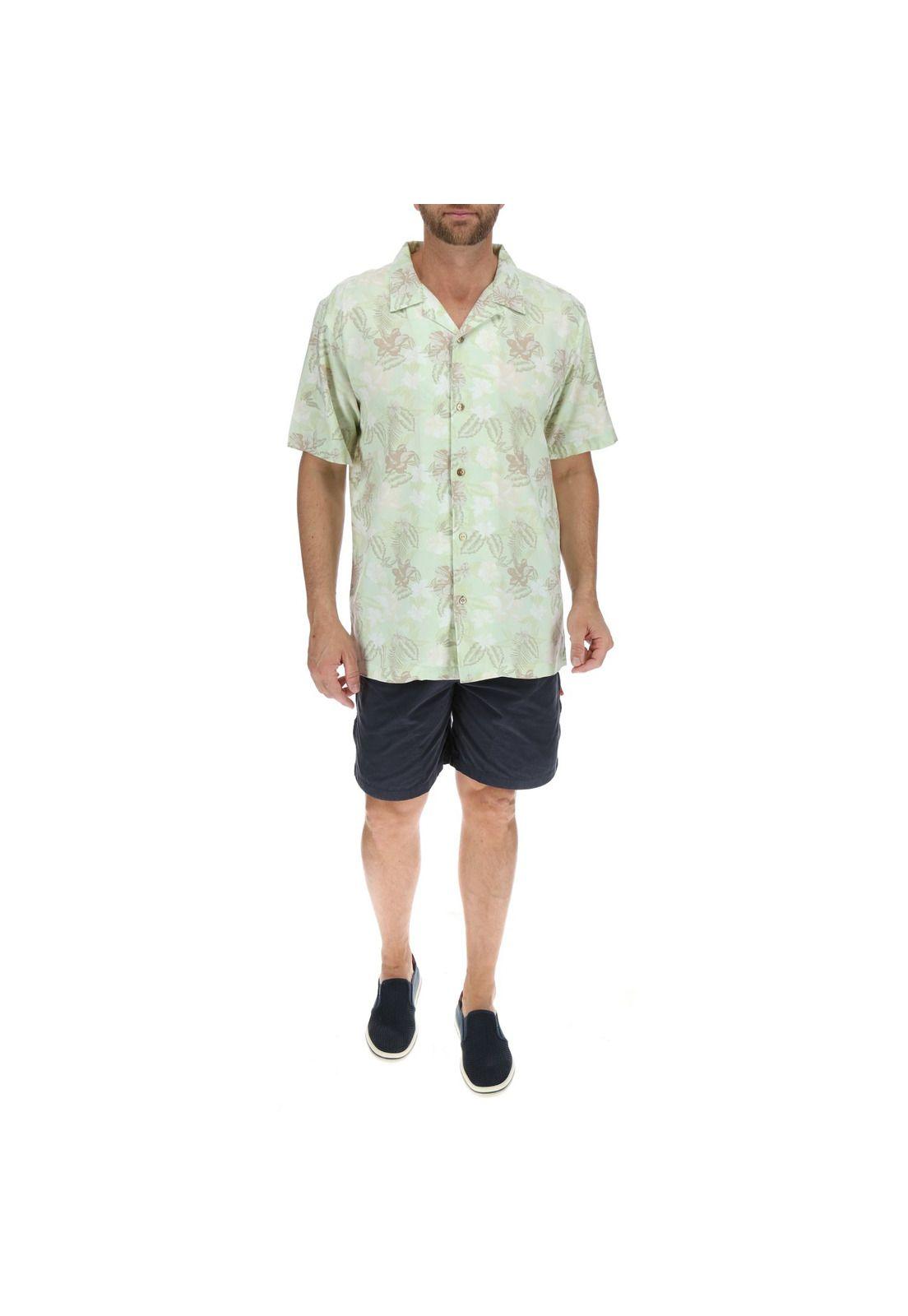 Camisa Hombre Print Beige-4