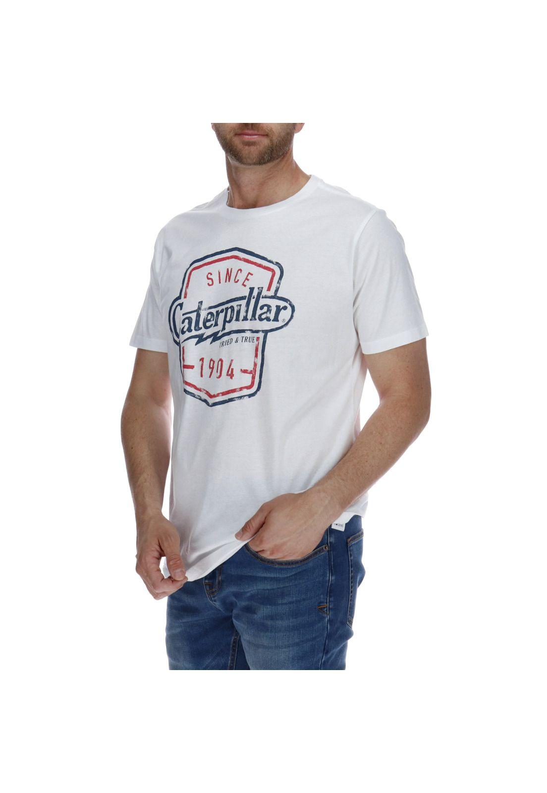 Polera Hombre Vintage True Blanco-1