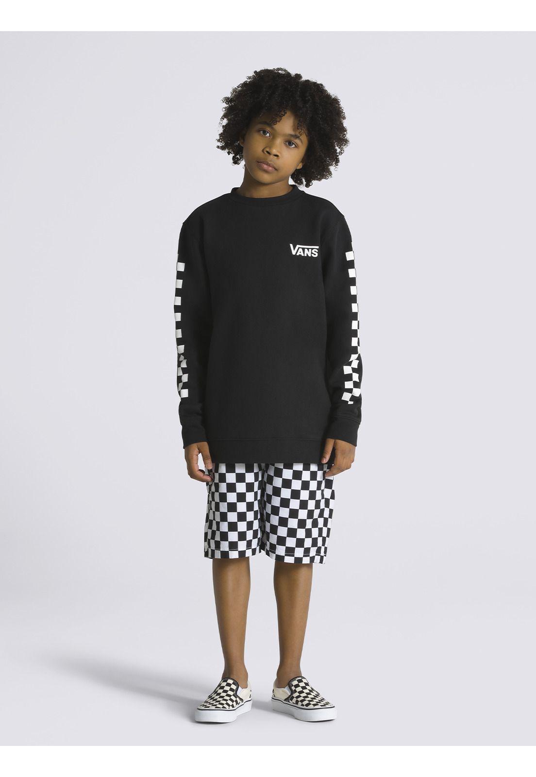 Polerón Exposition Check Cre Negro Niño-3