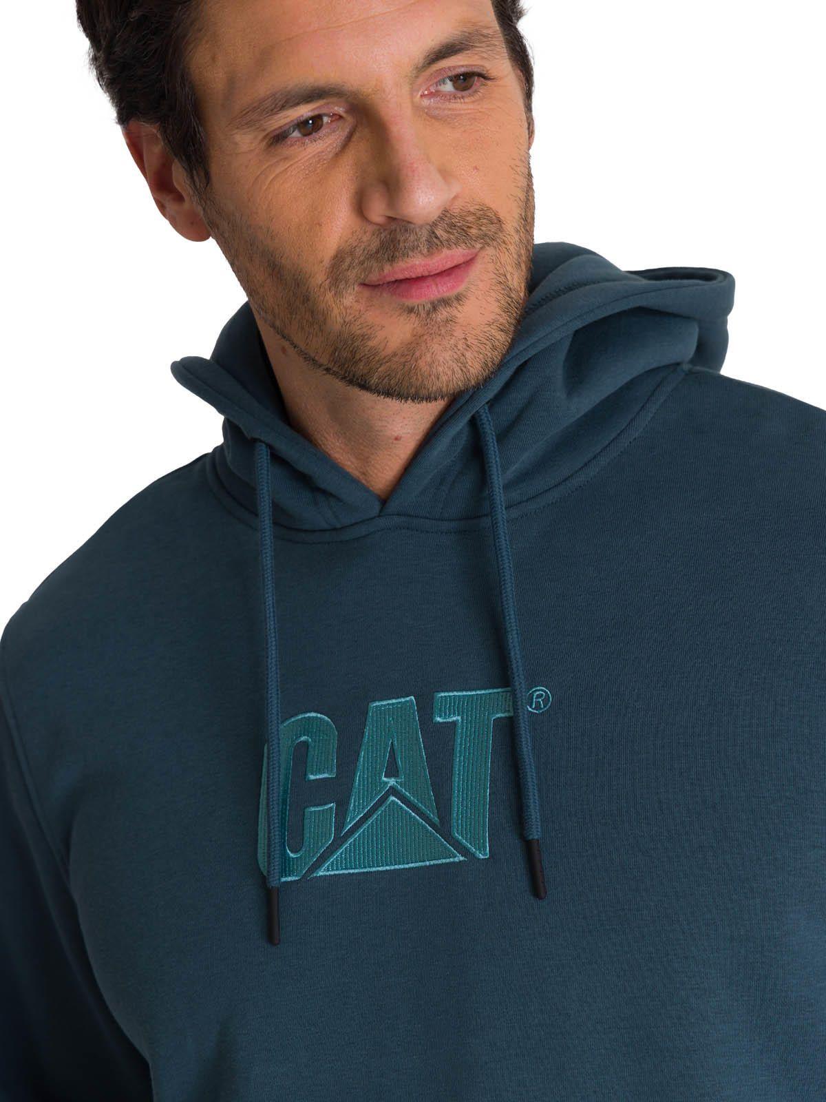 Polerón Fleece Hombre Hoody Logo Azul-5