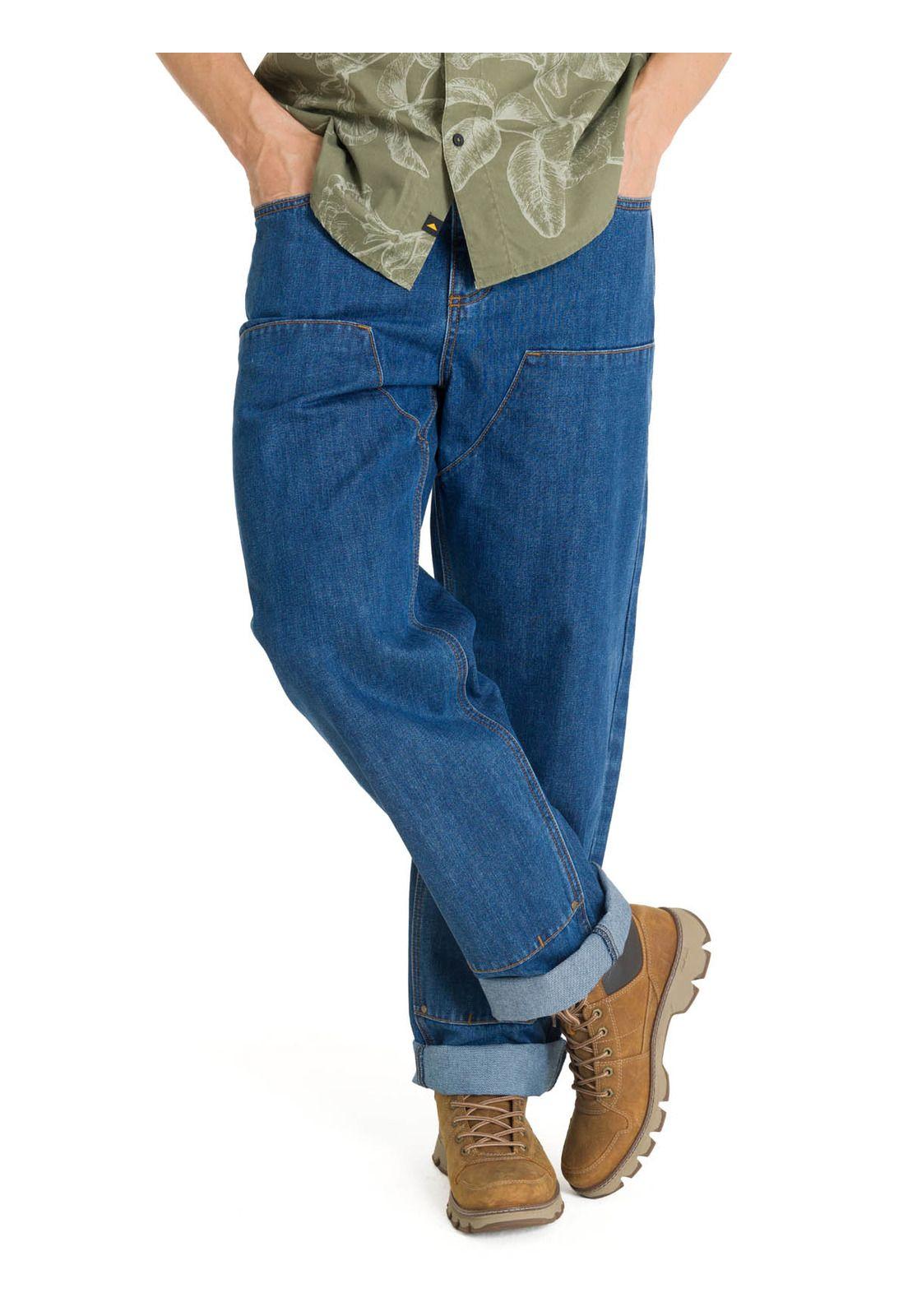 Jeans Hombre Double Front Azul-0