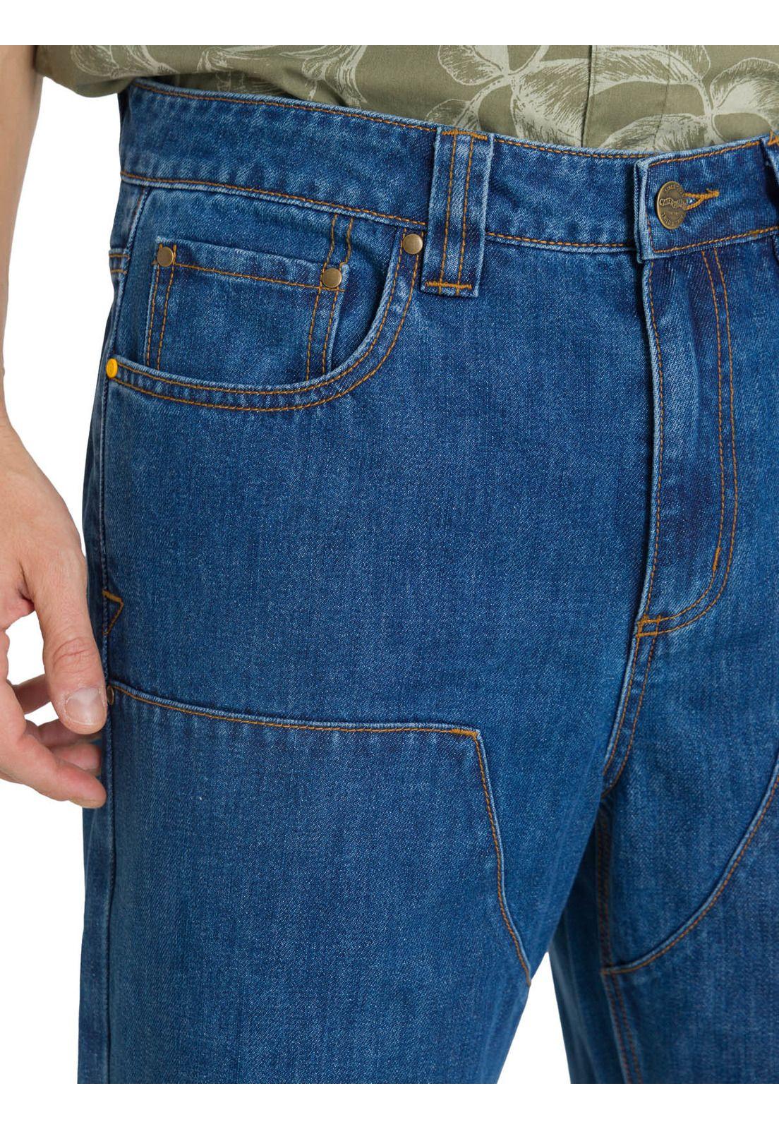 Jeans Hombre Double Front Azul-4