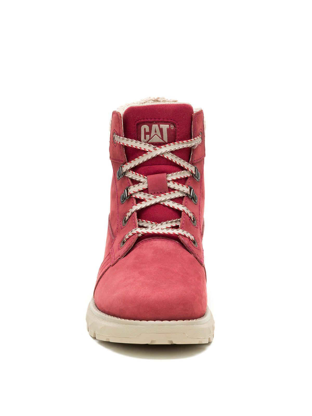 Botín Cuero Mujer Fandom Rojo-4