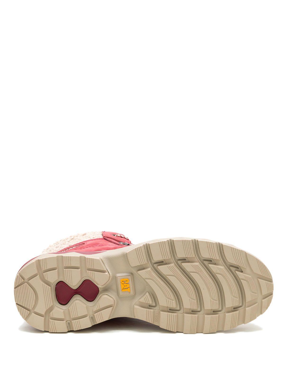 Botín Cuero Mujer Fandom Rojo-7