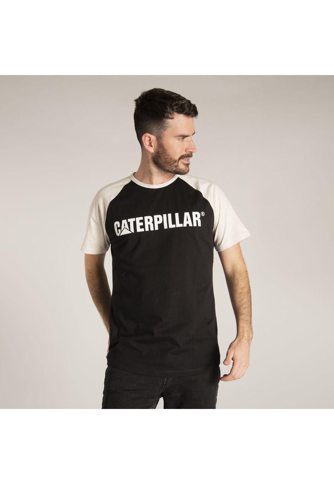 Polera M/C Hombre Logo Team Tee Negro-0