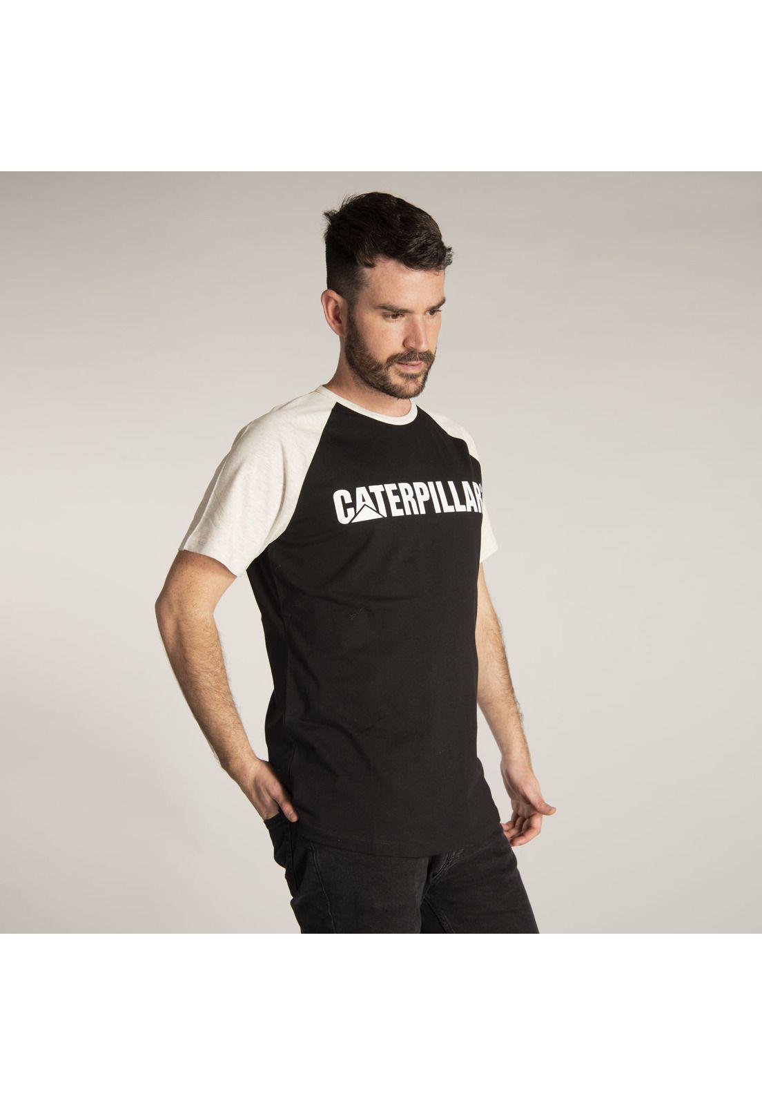 Polera M/C Hombre Logo Team Tee Negro-1