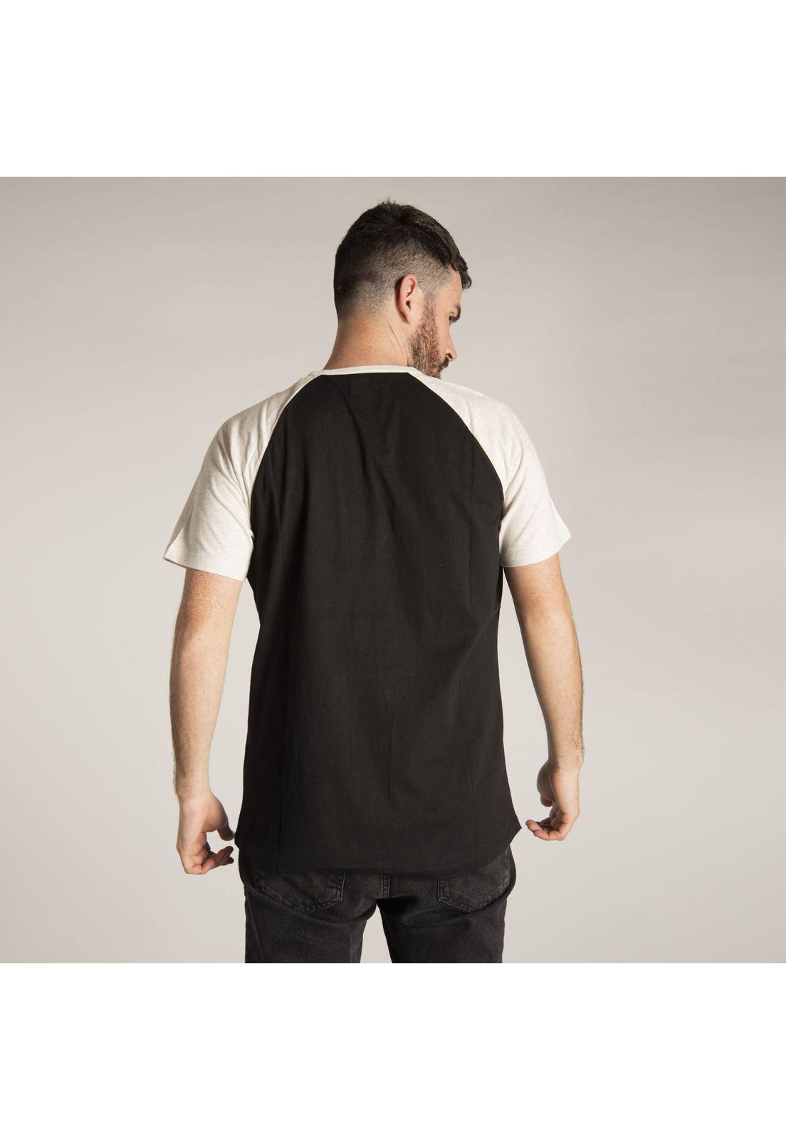 Polera M/C Hombre Logo Team Tee Negro-3