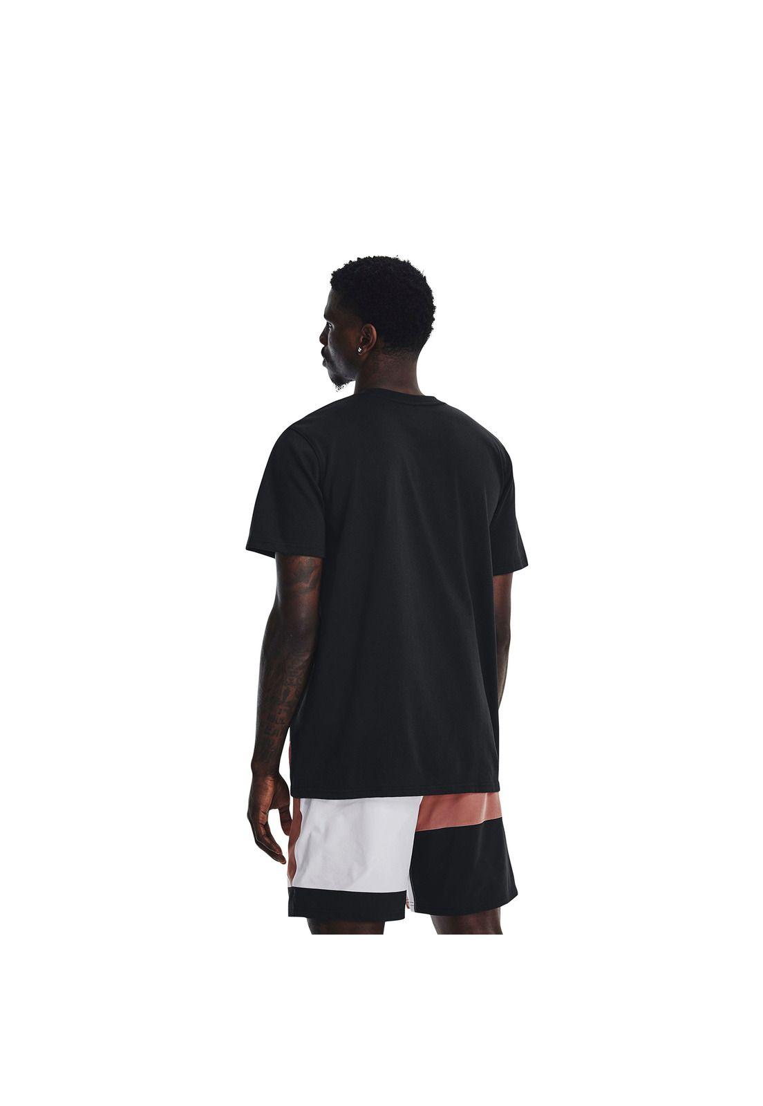 Polera M/C Baseball Hw Curry 30 Negro Hombre-4