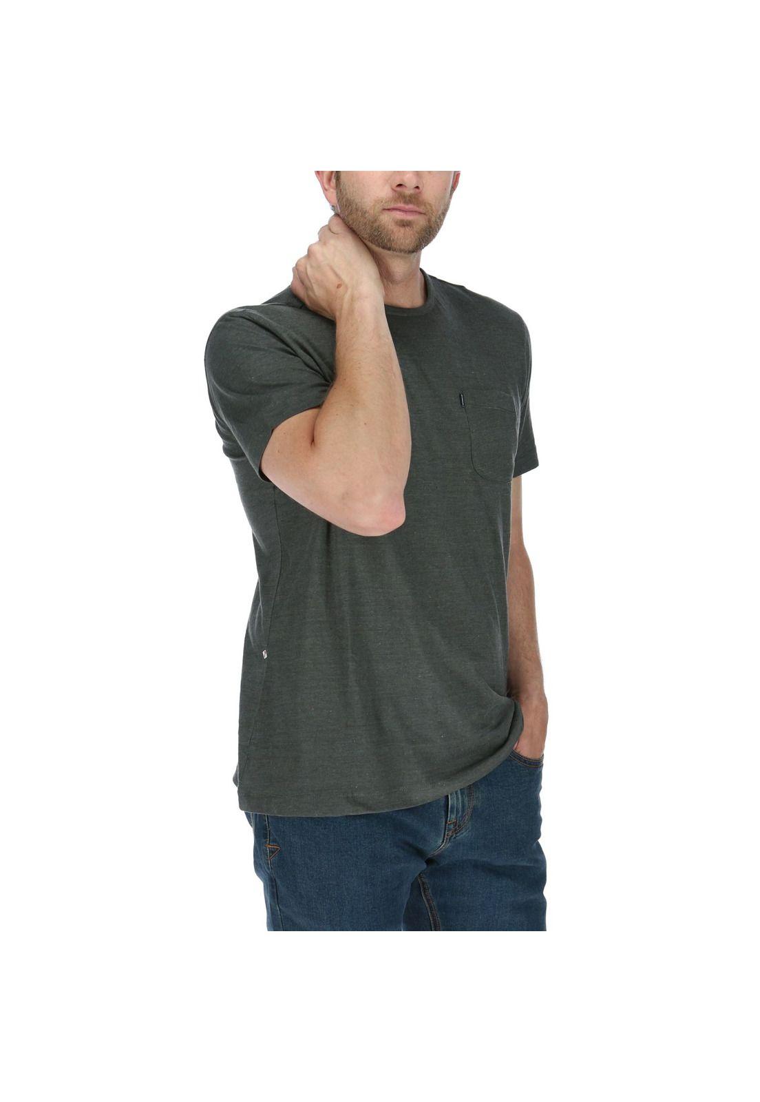 Polera Mc Hombre Neps Pocket S/S Tee Grafito-3